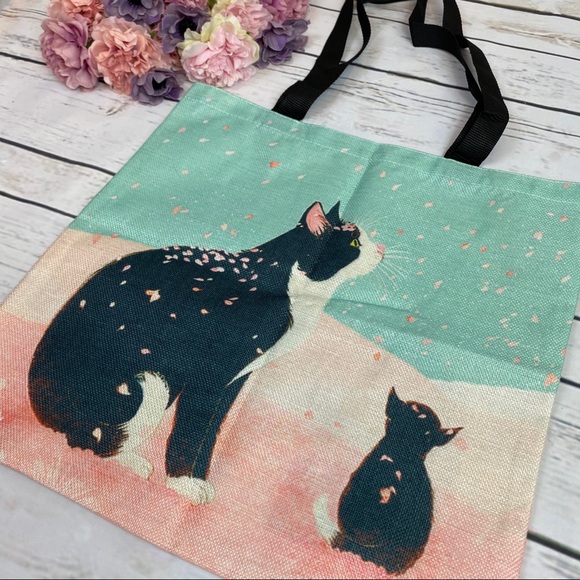 Eco-Friendly Cat & Kitten Folding Tote Bag - Picture 5 of 12